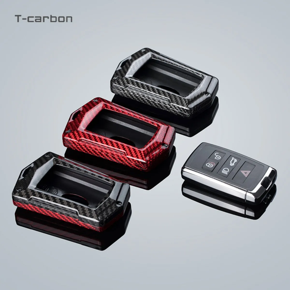 Чехол для автомобильного ключа T-carbon, чехол для Land Rover Range Rover Sport Evoque Freelander2 Jaguar XF XJ XJL XE C-X16 XKR XK, чехол для ключа