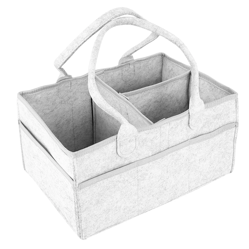 1*Nappy Organizer Basket Diaper Caddy Nursery Storage Bag Wipes Baby Bin HOT 