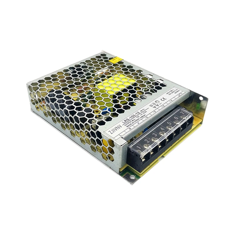 ZJIVNV LRS-100-12 12V 8.5A, LRS-100-24 24VDC 4.5A одиночный выходной импульсный источник питания 100W AC-DC