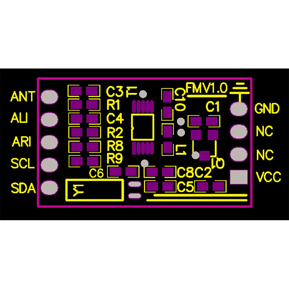 FM Transmitter Module QN8027 FM transmitter module 76-108MHz audio FM Stereo wireless transmission support RDS stereo Wireless speaker microphone