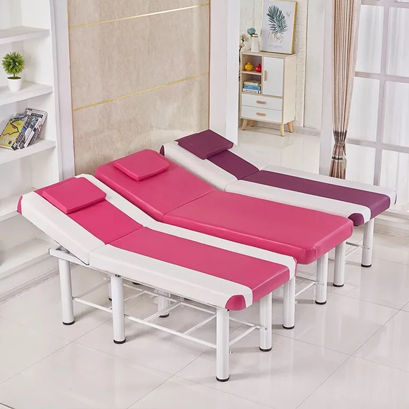 

Fashion Stable Professional SPA Massage Tables Foldable Salon Furniture PU Bed Thick Beauty Massage tattoo Table