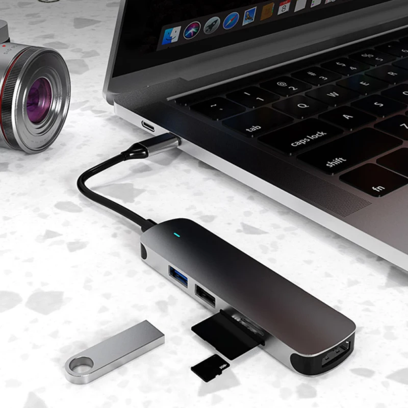 

Usb 3,0/usb2.0 5 в 1 Dongle Usb-c супер скорость для Macbook Расширенная док-станция HDMI-совместимый адаптер 5 Гбит/с Usb C концентратор 4k видео