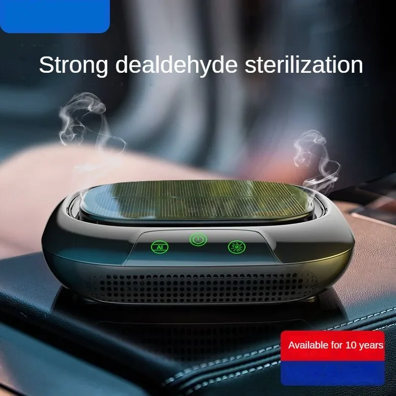 Car Purifier Dual-Core Solar Interior Anion Air Purifier Formaldehyde Removal Uvc Sterilization Lamp Automotive Supplies