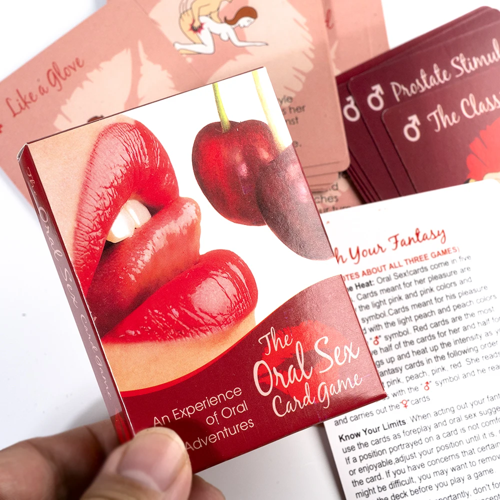 Oral Card Game 50 Different Foreplay Position for Couple card games