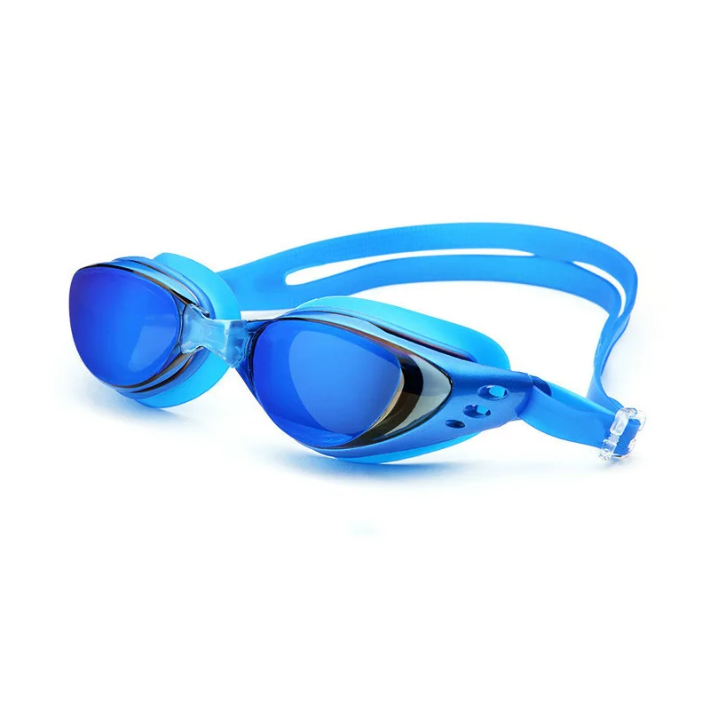 Electroplating Myopia -1～-10 Swimming Glasses  Men Women  Anti-Fog ArenaBlack Ash Waterproof Flat Diving Glasses Goggles 4