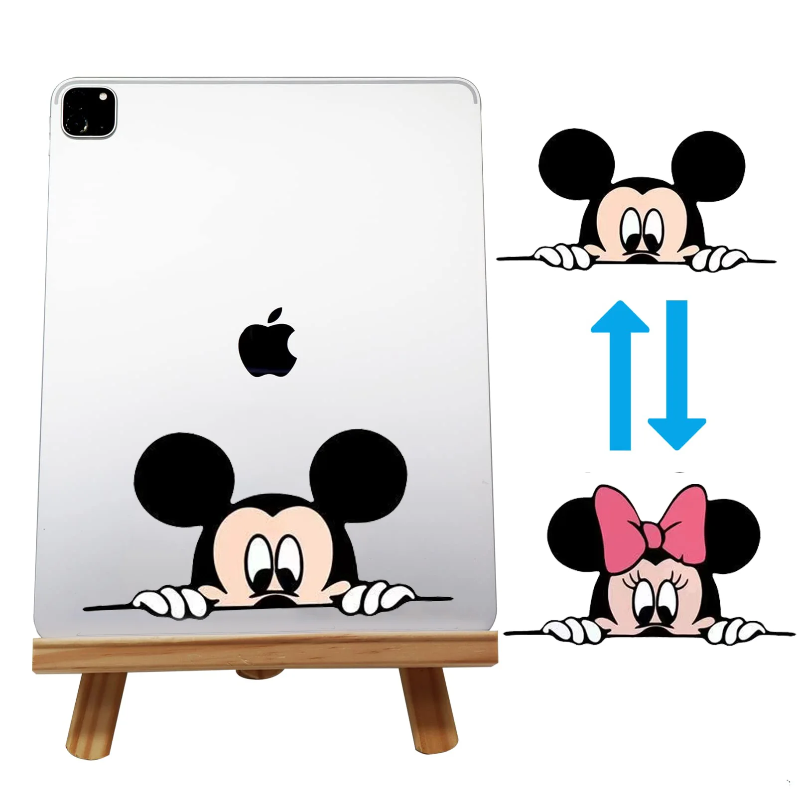 

Disney Cartoon 3D Lenticular Anime Motion Stickers Self-Adhesive Waterproof Cartoon Changing/Moving Flips Mickey Mouse for Gift