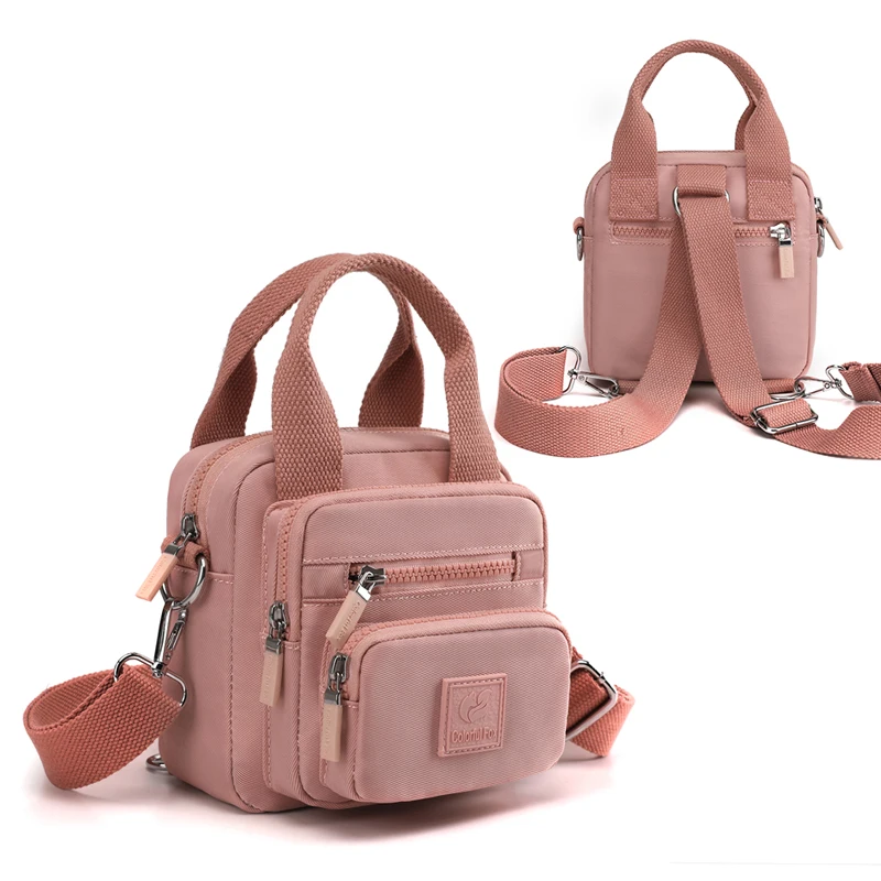 

Small Women's Multifunction Shoulder bag Nylon Female Crossbody bag Tote Girls Travel Handbag Messenger Bag Satchels bolsa