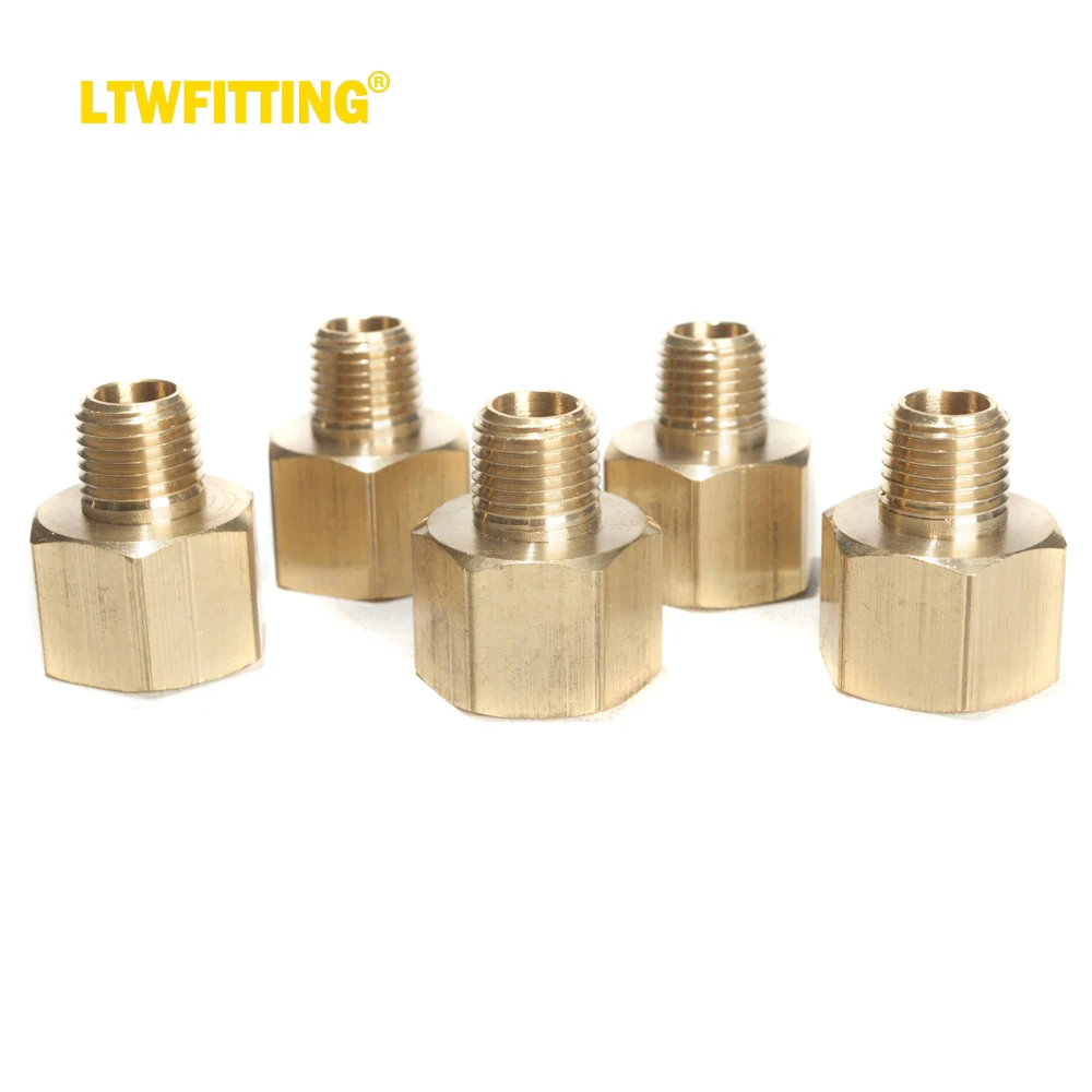 

Латунная Труба LTWFITTING 1/2 дюйма, Женский x 1/4 дюйма, Мужской адаптер NPT, Топливный Газ, воздух (комплект из 5)