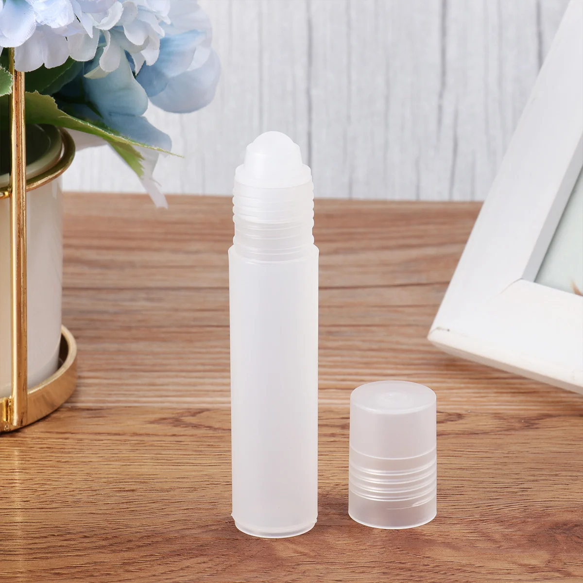 

10 PCS Portable Bottle Refillable Filling Roll-on Subpackaging White Essential Oil