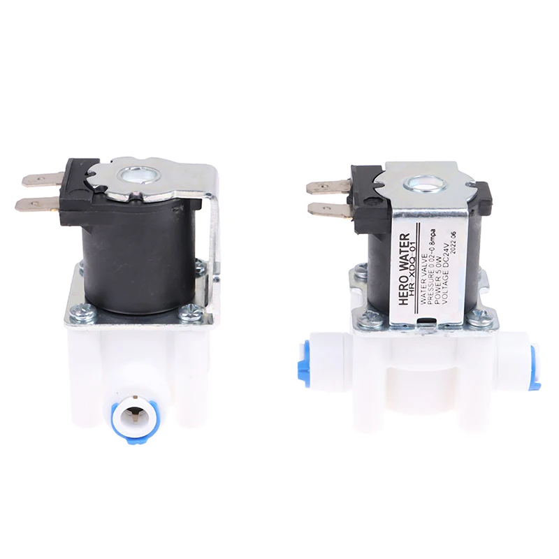

DC 12V/24V Inlet Solenoid Valve Pure Water Machine Reverse Osmosis 2-point Quick Connect Valve Switch
