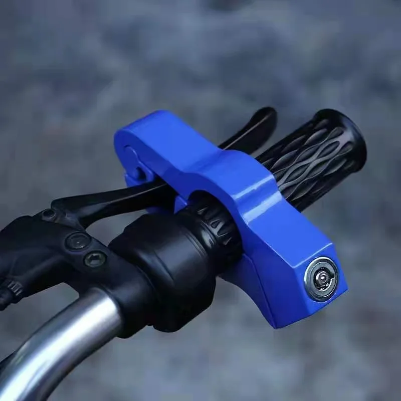 Motorcycle Lock 2 Keys Motorcycle Handlebar Lock Anti-theft Aluminum Alloy