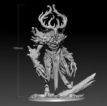 

100mm Resin Model Kits Minotaur Spirit Lord Figure Sculpture Unpainted No Color DW-083