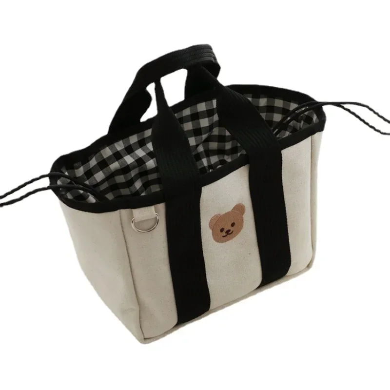 INS Korea Mommy Bag Large Capacity Portable Diaper Bag Nappy Multifunctional Drawstring Canvas Outdoor Handbag Mother Baby Bags