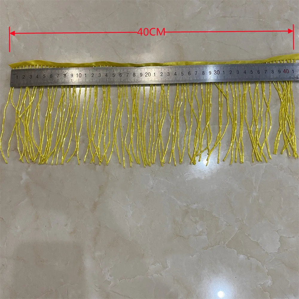 Tassel Fringe Tassel Decoration Tassel Accessories Tassel Trim 40CM/lot 15cm Width Tassel beaded fringe trim for Craft DIY Wedding Jewelry
