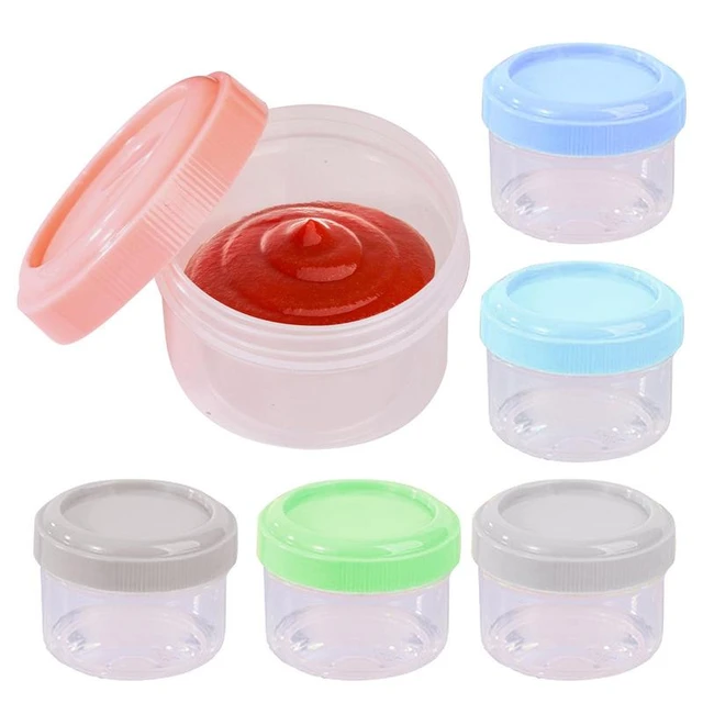 Condiment Containers With Lids Small Food Storage Container Stackable Salad  Dressing Container Airtight Stackable Leakproof - AliExpress