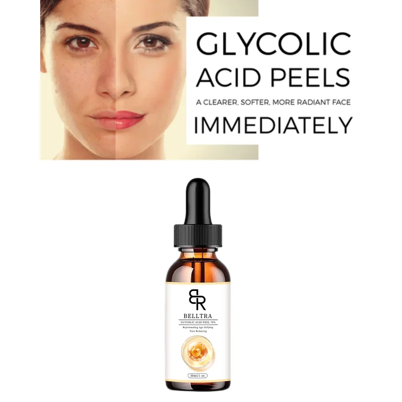 

Glycolic Acid Chemical Peel 70% Peeling Acid Smoothes Fine Lines Skin Pigmentation Acne Scar Skin Brighten 30ml