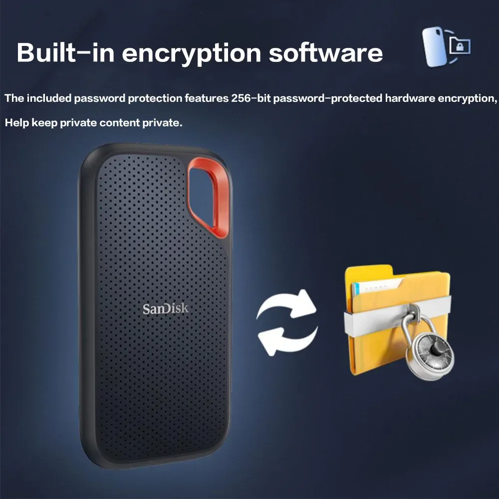 Original Extreme E61 Portable SSD V2 USB 3.2 Gen2 Type C External Solid State Drive Storage Disk Hard Drive Mobile Storage external hard drive,solid flash drive