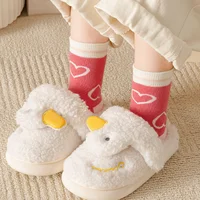 5 paires automne hiver nouvelles filles Ins Style mignon doux imprimé dentelle enfants mode tout confortable chaud coton chaussettes 3