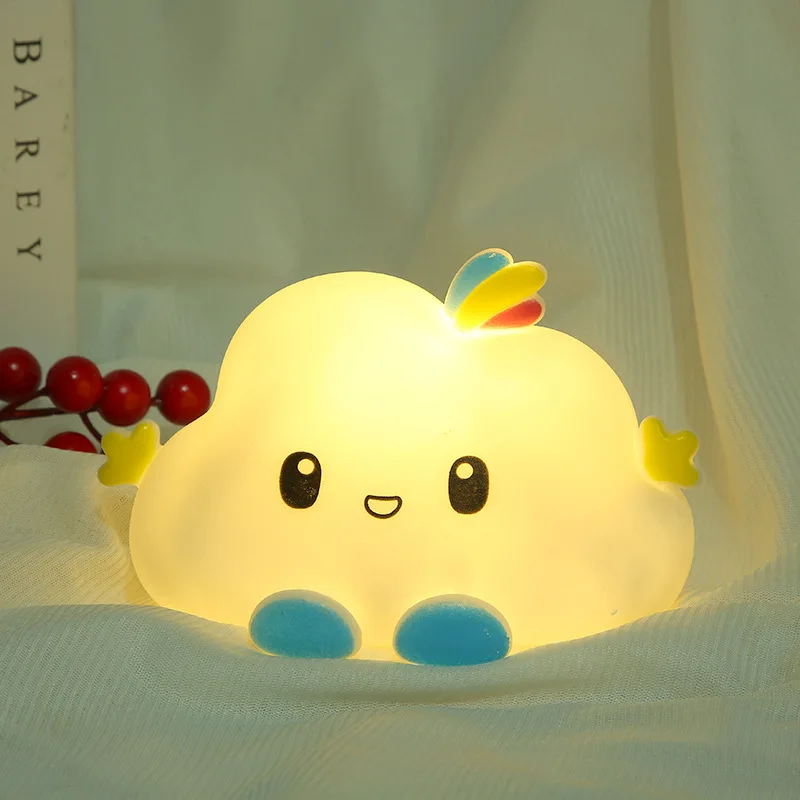 

Cute Cloud Night Light Led Touch Sensor Lamp Bedroom Bedside Lights Soft Light Kids Birthday Gifts Room Decoration Luz de noche