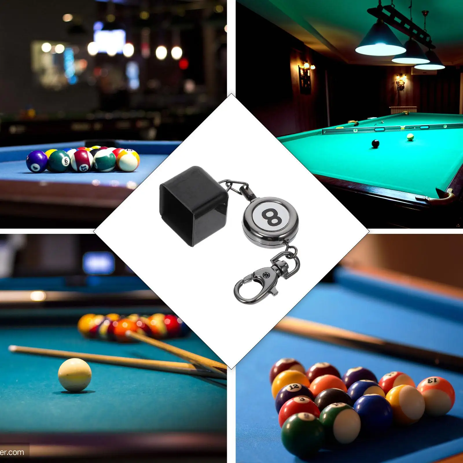 Durable Compact Pool Chalk Holder Snooker Chalk Holder Billiard Supply Pool Table Accessories Lightweight Portable Keychain