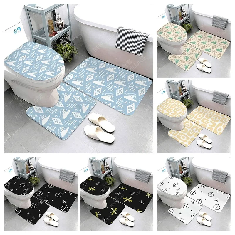 

Anti-slip Bath Mat Bathroom Small Rug Shower Mat Decorative Absorbent Foot Mat Entrance Bathtub toilet rug simple Modern Nordic