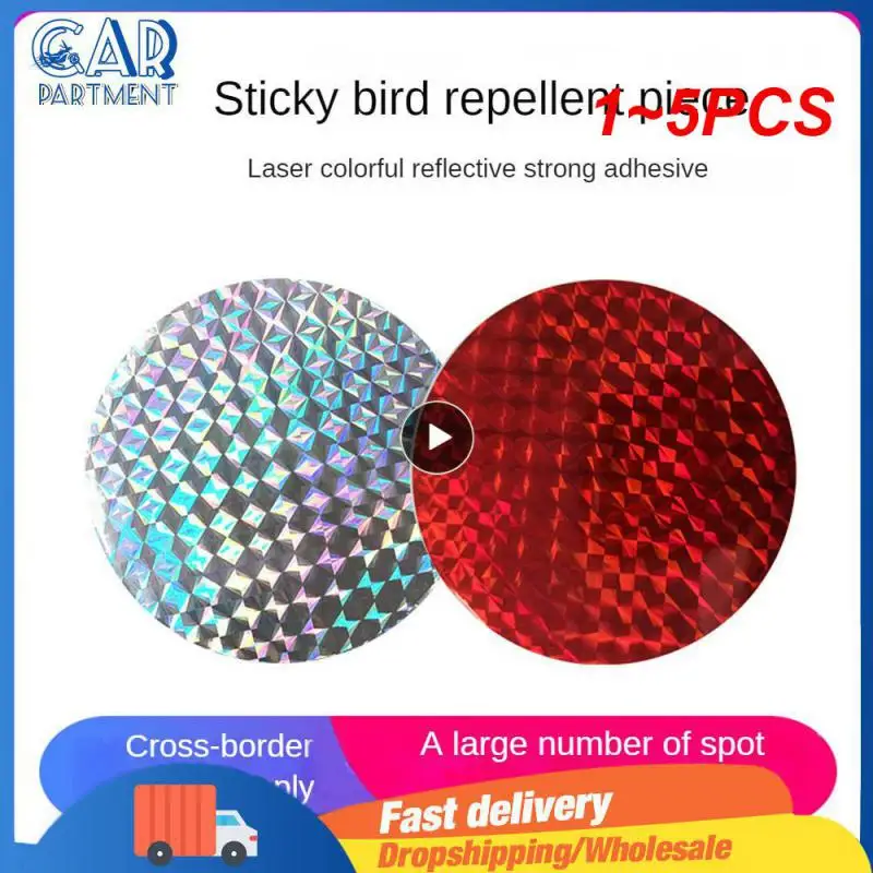 

1~5PCS 40mm Round Bolt-On Reflector Reflective Warning Plate Stickers Sign Sheeting Universal For Motorcycles ATV Dirt Bikes