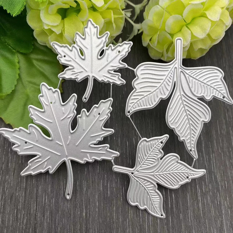 Metal Cutting Dies Maple Leaf Leaves Metal Cutting Dies Die Scrapbooking Leaf Diy Aliexpress