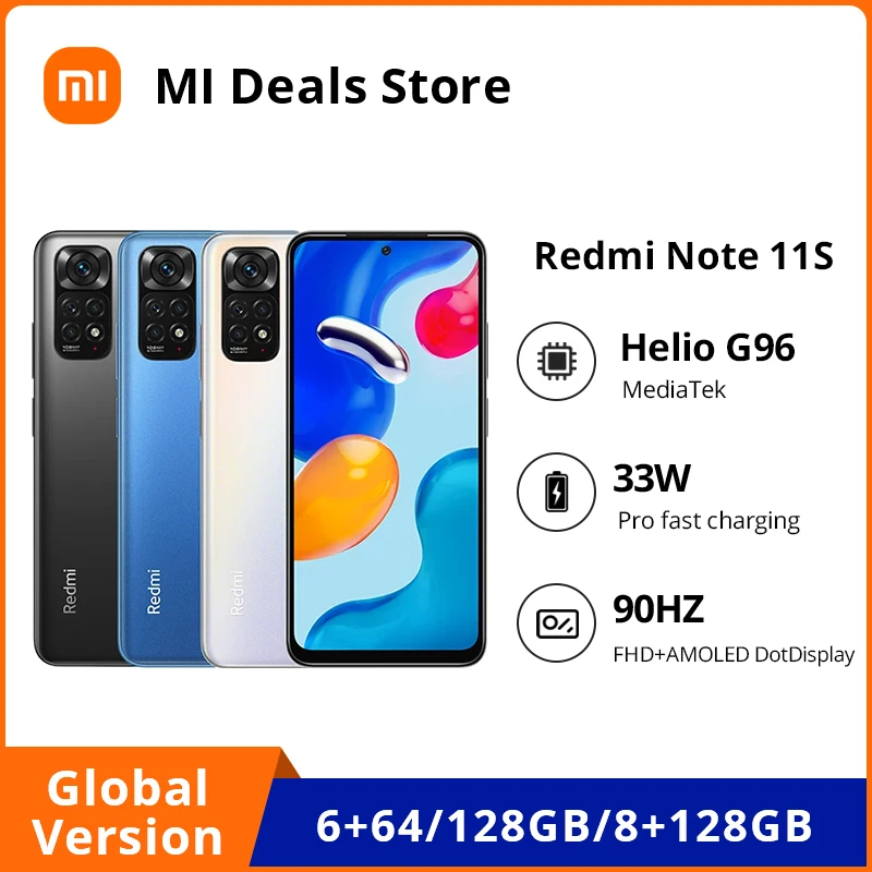 Xiaomi – Smartphone Redmi Note 11S, Version globale, 64 go/128 go ...
