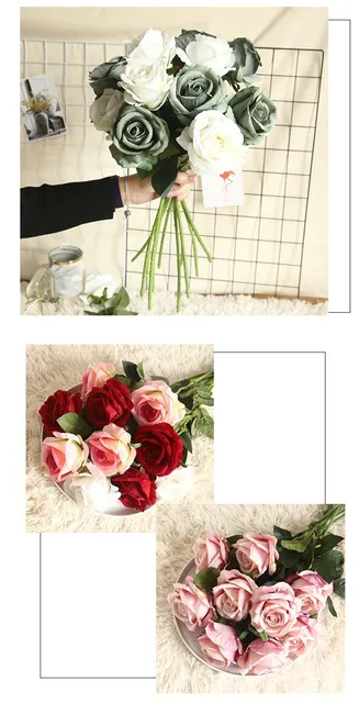 20 Fiori Artificiali Rosa Per Decorazioni - Teste Di Fiori Per Matrimoni, Bouquet E Centrotavola