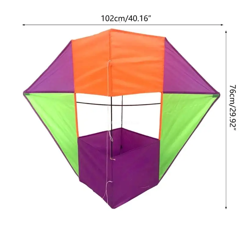 3D Cube Box Soft Tear-resistant Outdoor Stereo Huge Kites Dropship 6