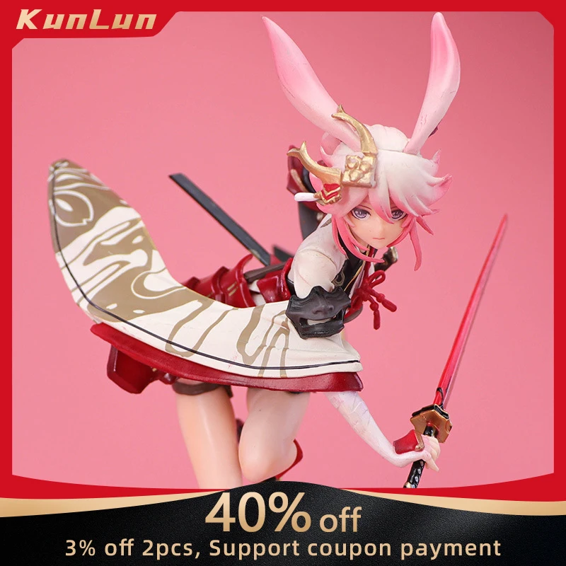 

25cm Game Honkai Impact Yae Sakura Sexy Girl Figur True Flame Lucky Soul Battle with Sword Pvc Model Home Decoration Toys Boys