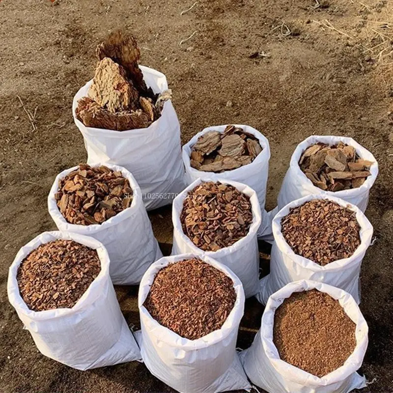 Organic Fertilizer 500g Fermented Pine Bark Natural Bark DIY All Kinds of Plants Pot Planting Root Nourishing Moisture Breathable Nutrient Soil