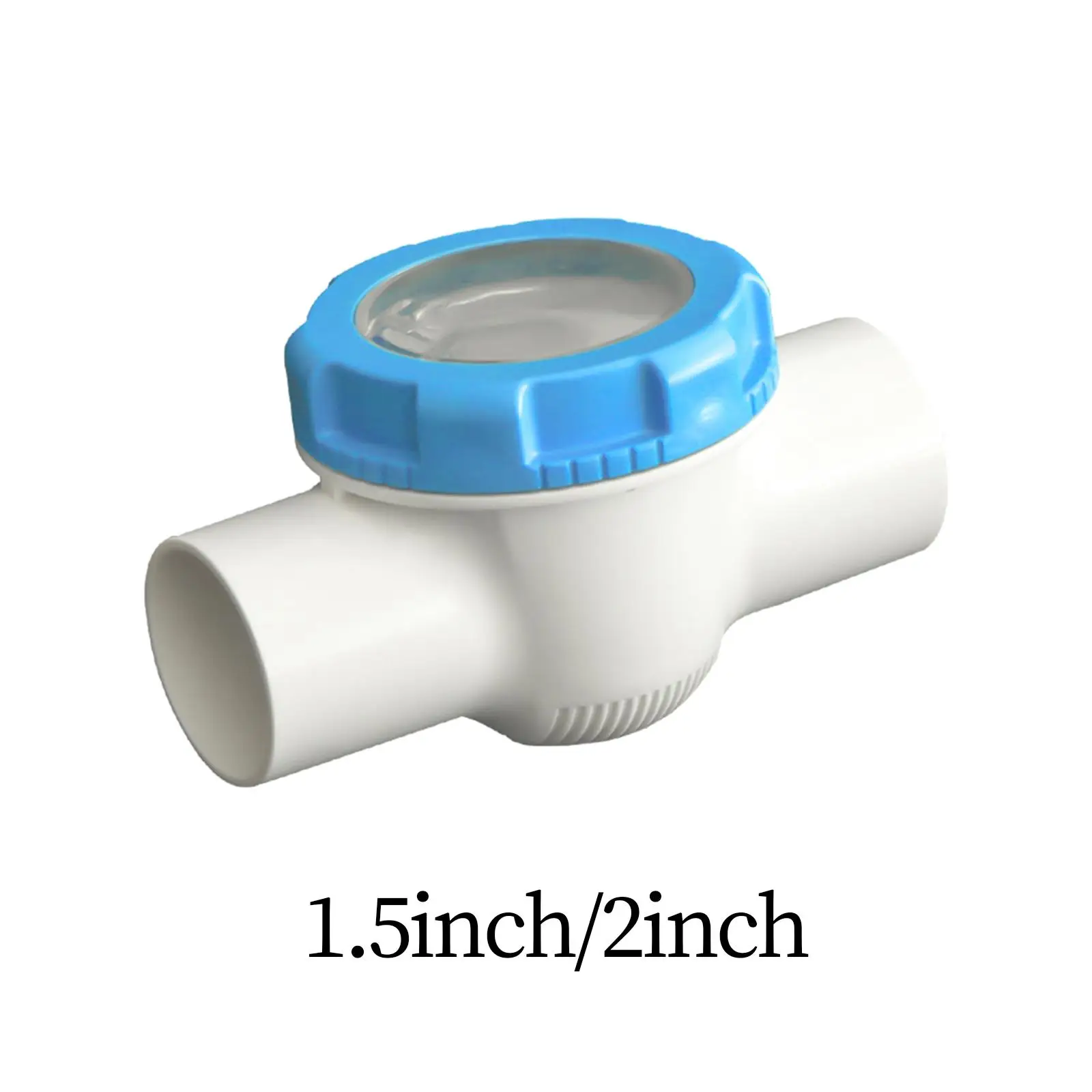 

Pool Check Valve 1 Way Pipe Practical High Performance Easy to Use Non Return Replacement for Ponds SPA Baths Swimming Pool
