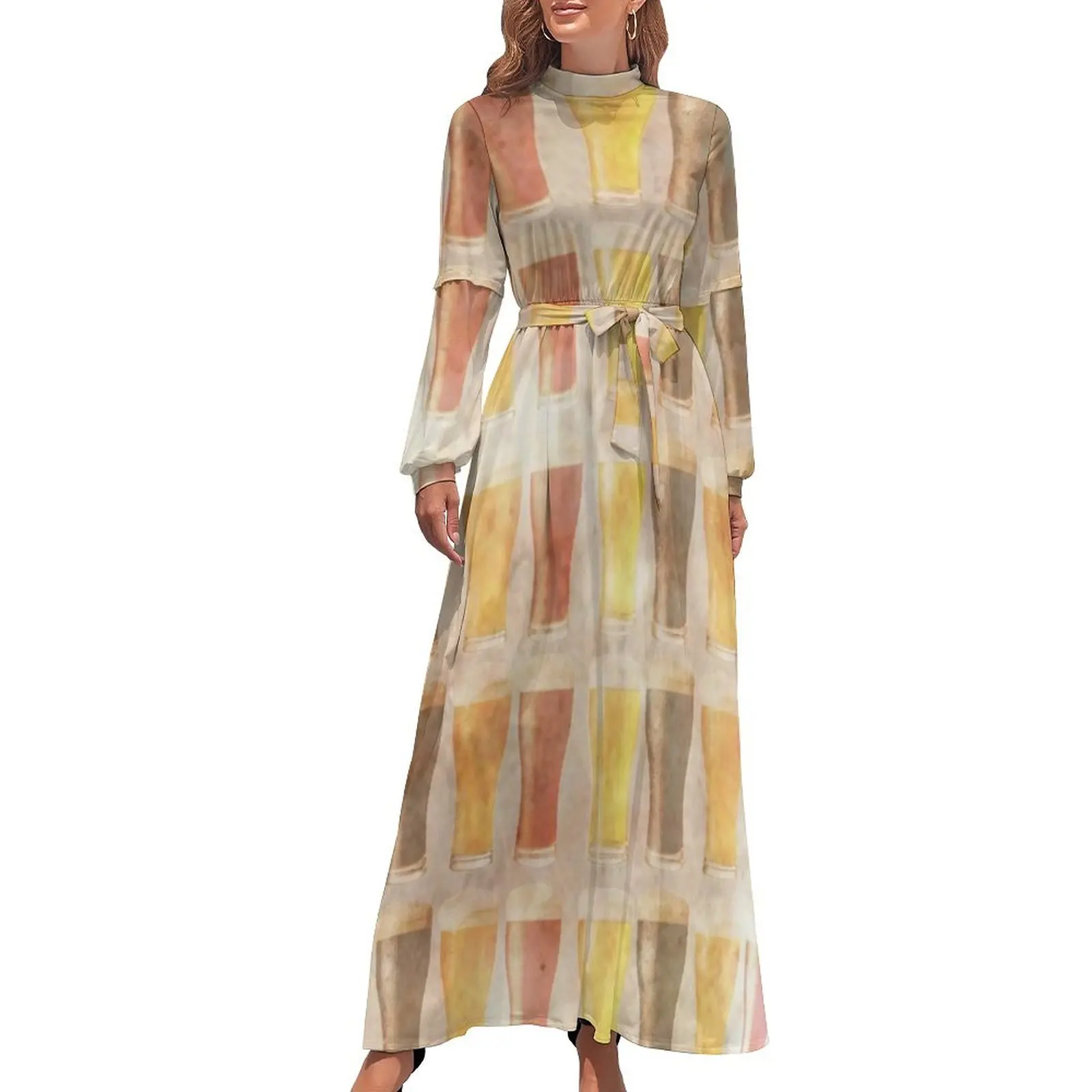 thumbnail image 1 of Cerveza Cerveza Cerveza Vestido largo Vestido de verano Vestidos de verano diarios Traje de verano para mujer Vestido de fiesta de lujo para mujer Vestido de noche para graduación, 1 of 5