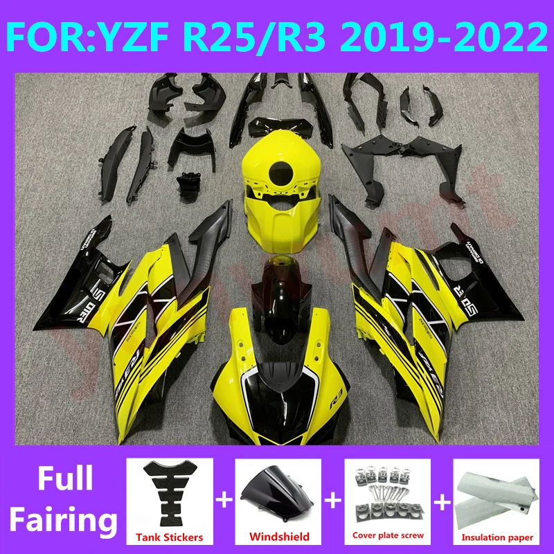 NEW ABS Motorcycle Injection Fairing Kit fit For YZF R25 R3 r25 r3 2019 2020 2021 2022 Bodywork
