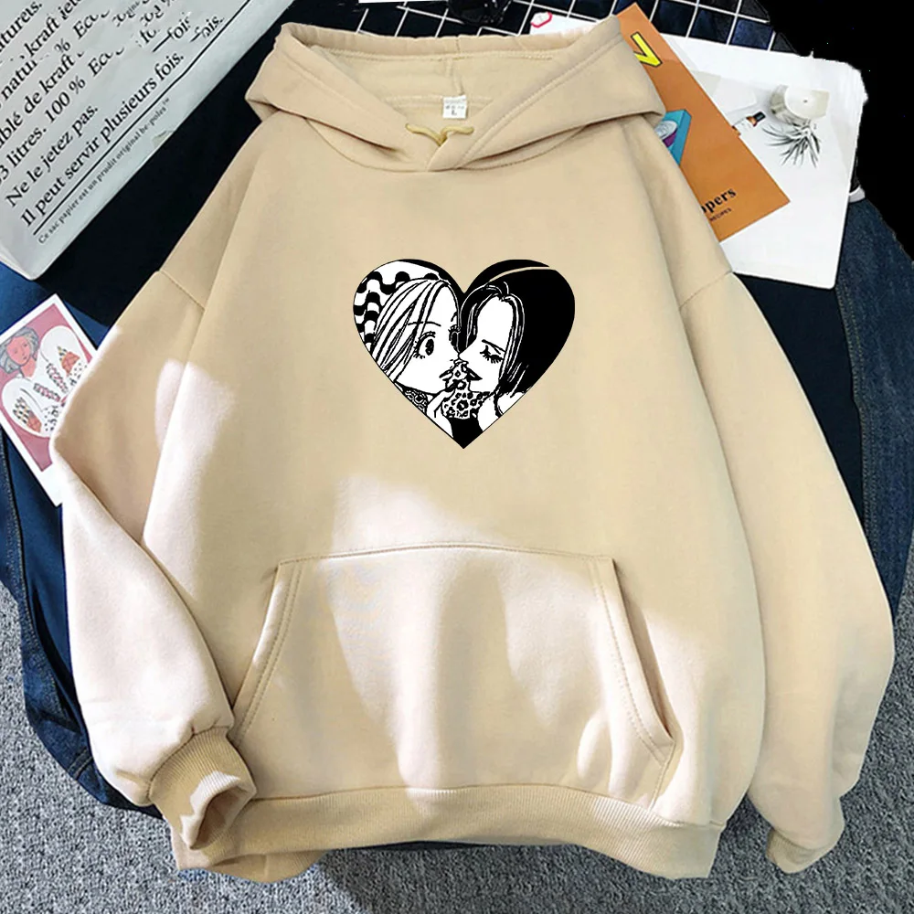 

New Japanese Anime Nana Osaki Hoody Women Kawaii Cartoon Hip Hop Top Nana Graphic Streetwear Unisex Fashion Sweatshirts Female