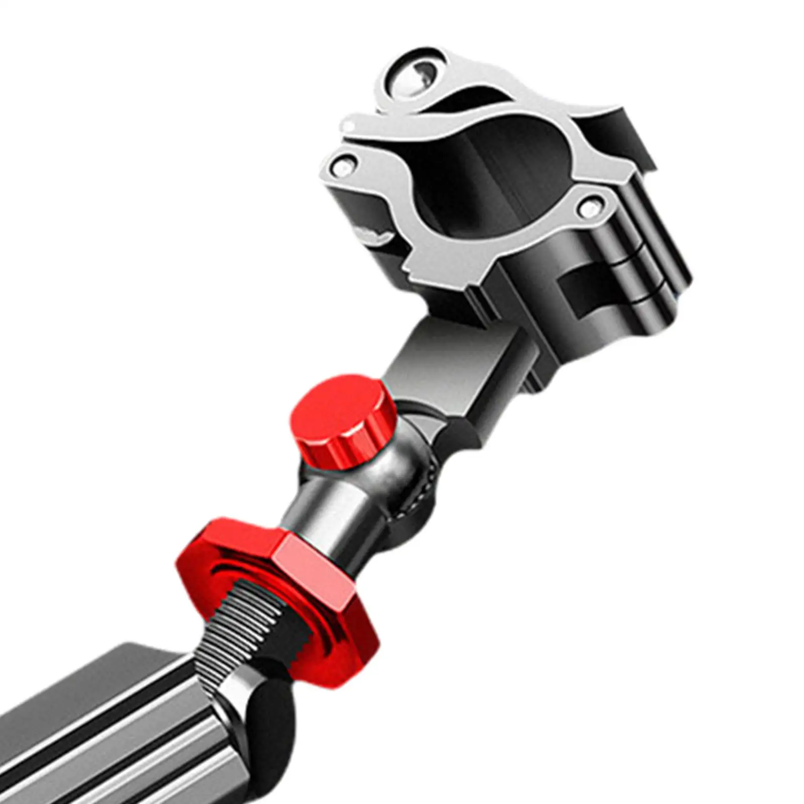 Universal Fishing Rod Holder Aluminum Alloy 360 Degree Adjustable Snap Fixed Fish Rod Rack Fishing Accessories