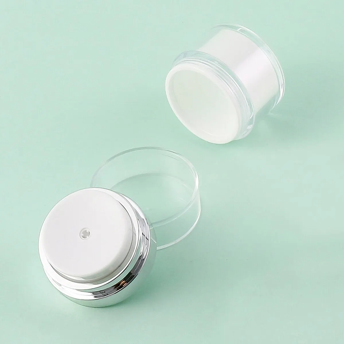 Moisturizer Jar 15/30/50ml Air Pump Empty Cream Subpackage Vacuum Bottle for Skincare Face Makeup Lotion Creams moisturizer jar