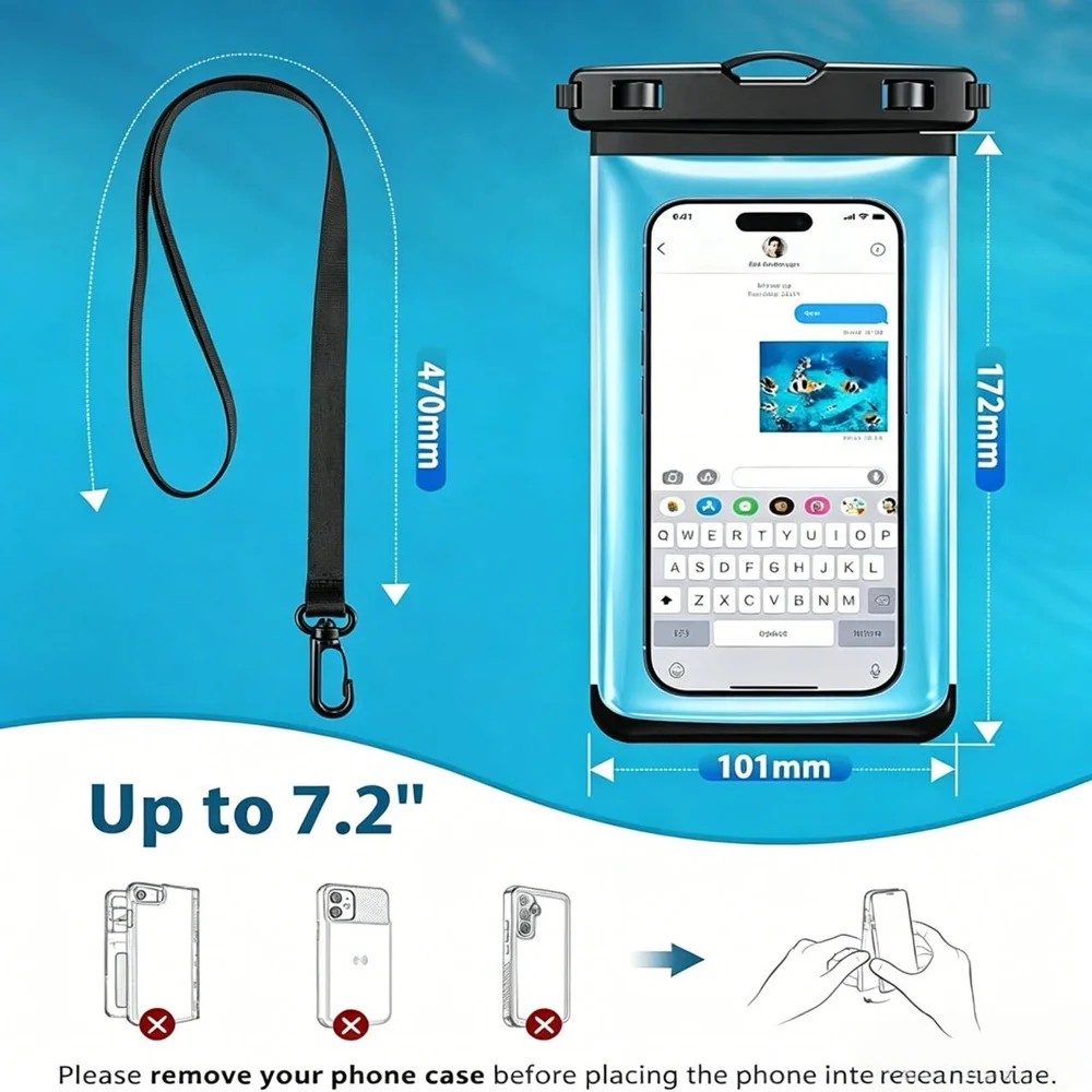 Waterproof Universal Phone Pouch for Water Sports and Outdoor Activities