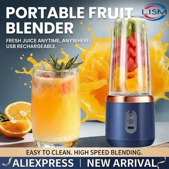 Household Fruit Mixer 400ML Electric Juicer Portable Food Milkshake Mixer Machine Multifunction 6 Blades Juicer Machine Blender 1