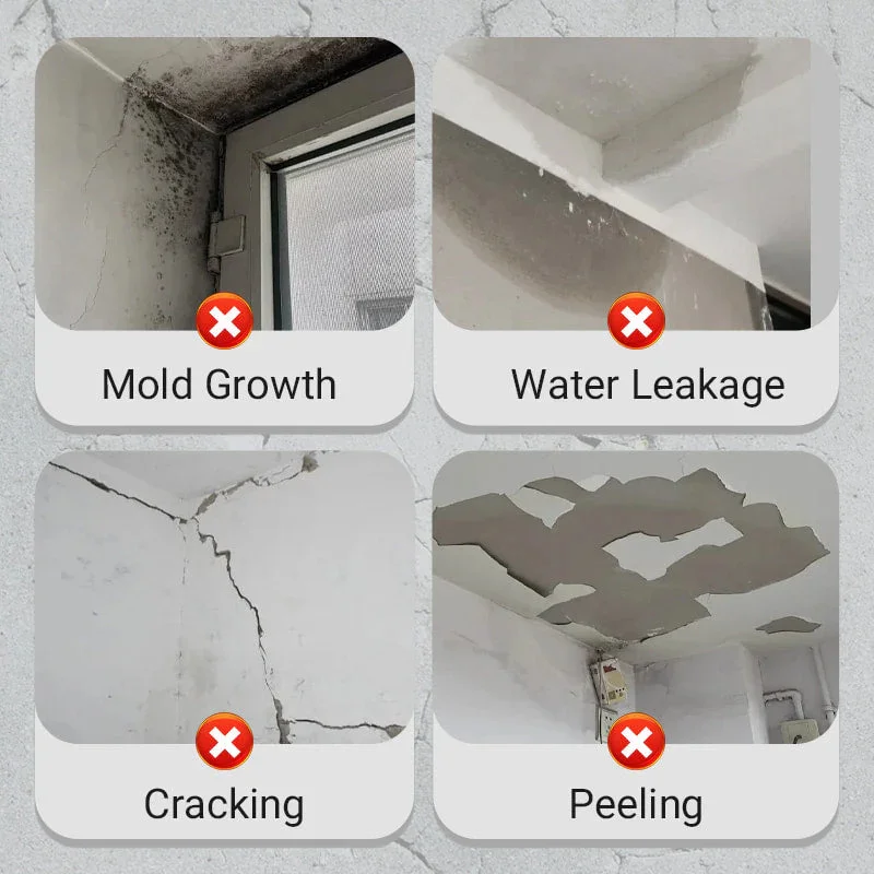 300g Transparent Waterproof Sealant Adhesive for Exterior Walls Leak Proof Coating Bathroom Floor Crack Sealing Mold-Proof