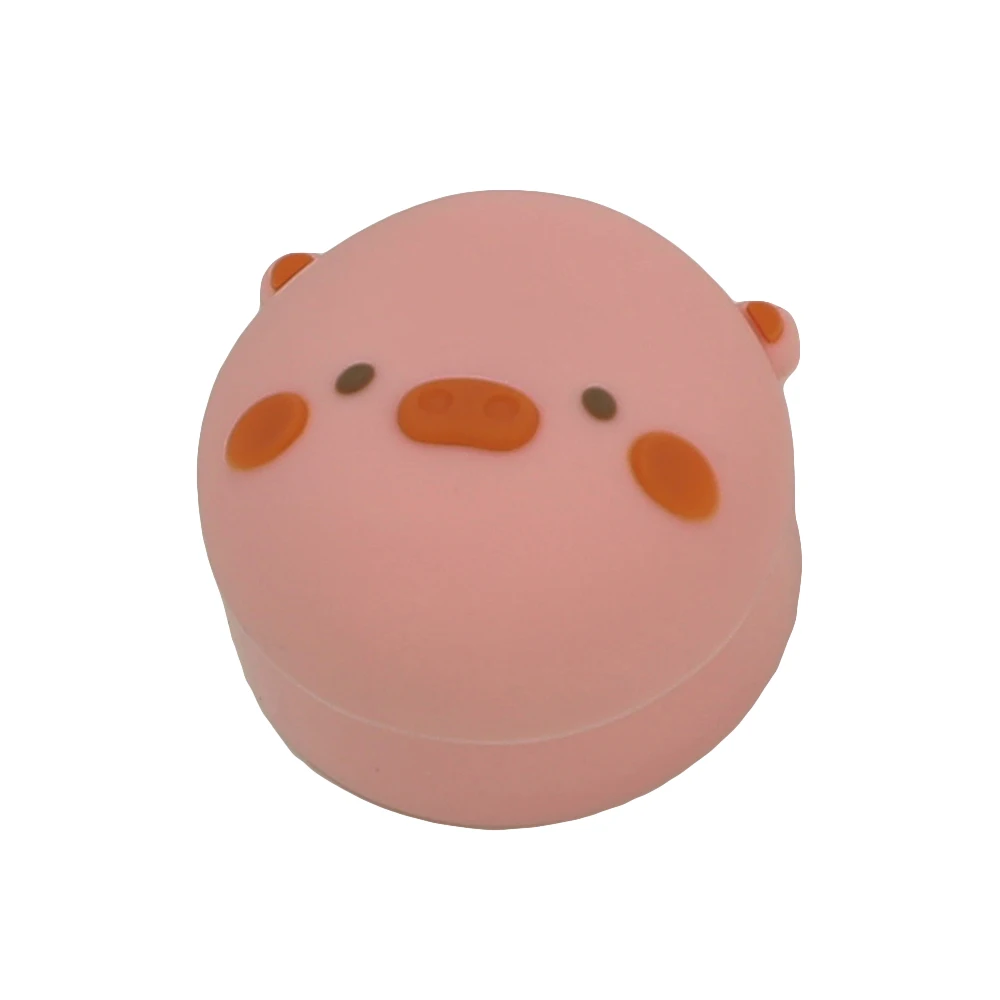 1 PCS Pink Little Pig Wax Container Cosmetic Bottle Sample Empty Bottle for Make Up Girls Gifts Portable Pill Box Dispenser