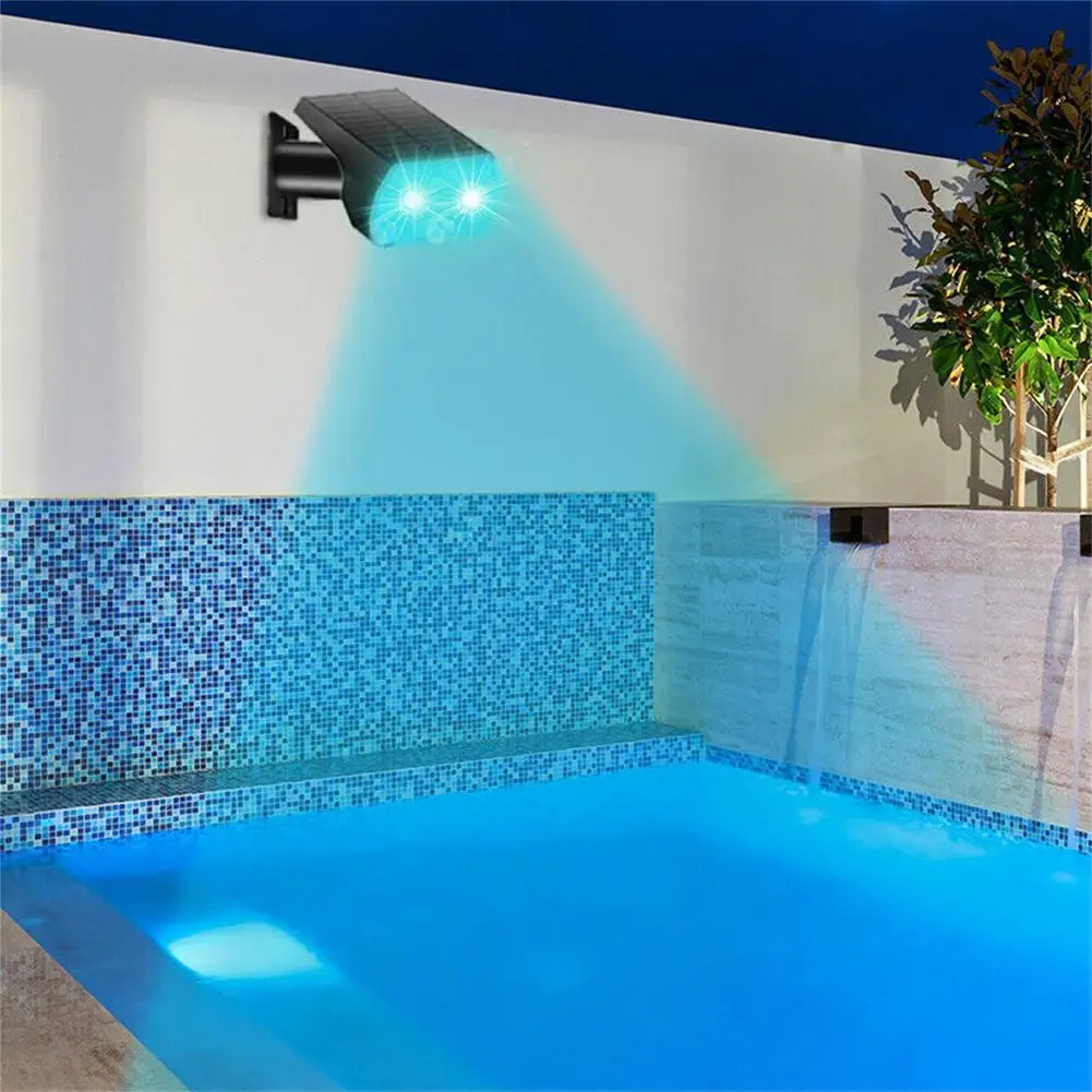 10 LED RGB Solar Spotlight Waterproof Outdoor Garden Courtyard Wall Lamp Light Control Ground Lights
