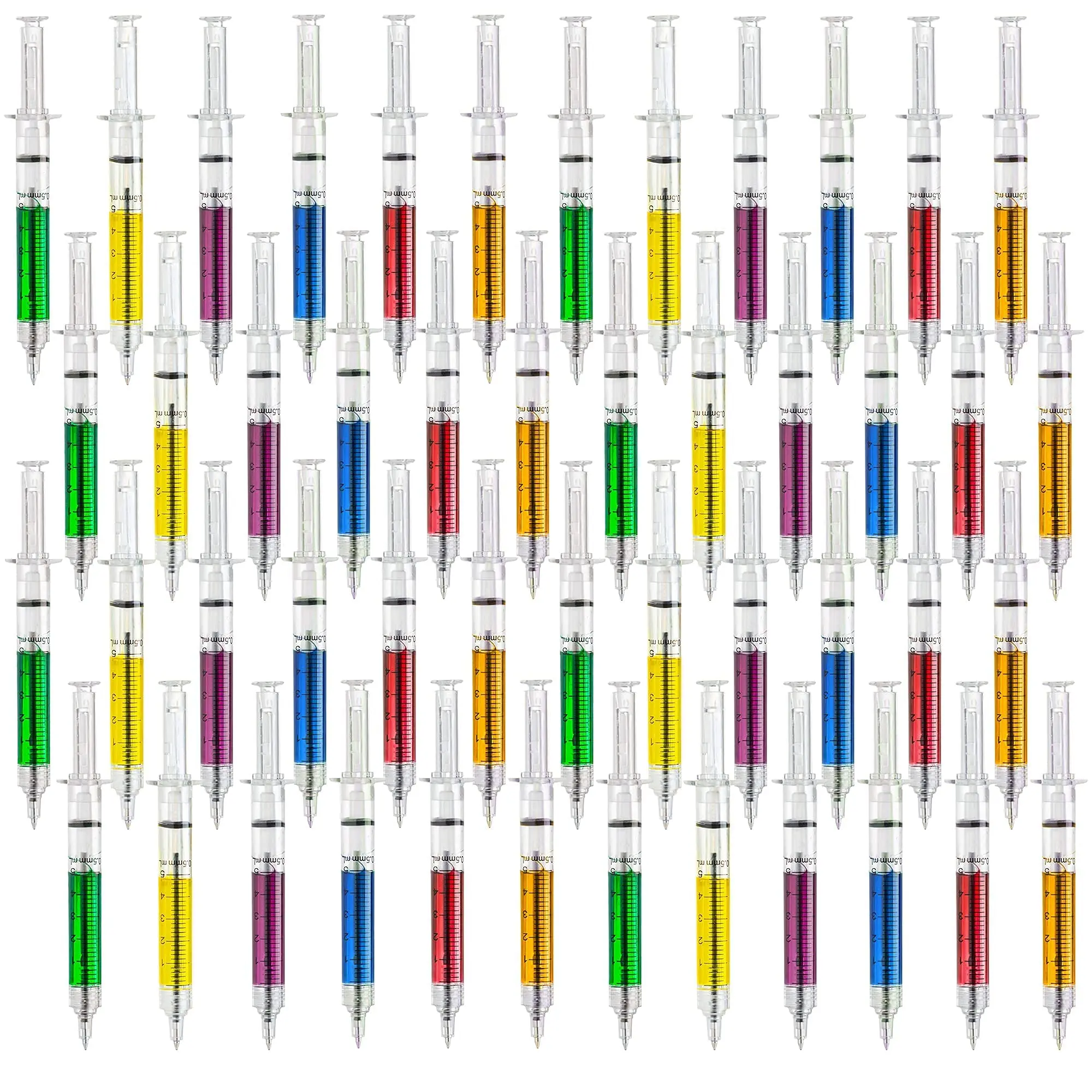 

36pcs Injection Type Ball Point Pen Doctor Nurse Gift Liquid Pen Color Syringe Pens Wholesale