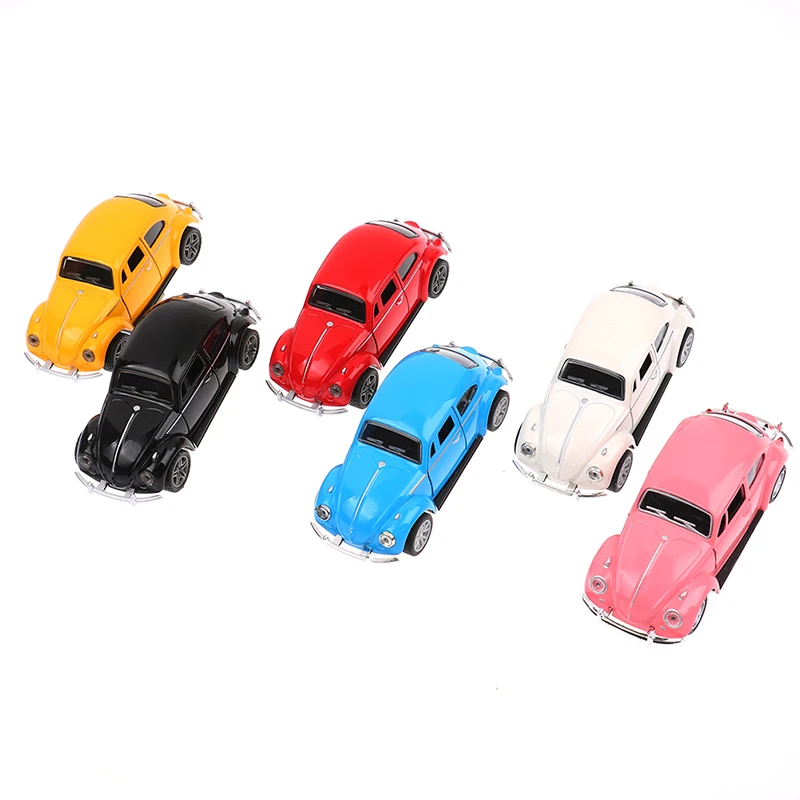 2022 Newest Arrival Retro Vintage Beetle Diecast Pull Back Car Model Toy for Children Gift Decor Cute Figurines Miniatures Decor newest urban double decker open air bus toy pull back children s car alloy abs sightseeing car model toys for boys kids gifts