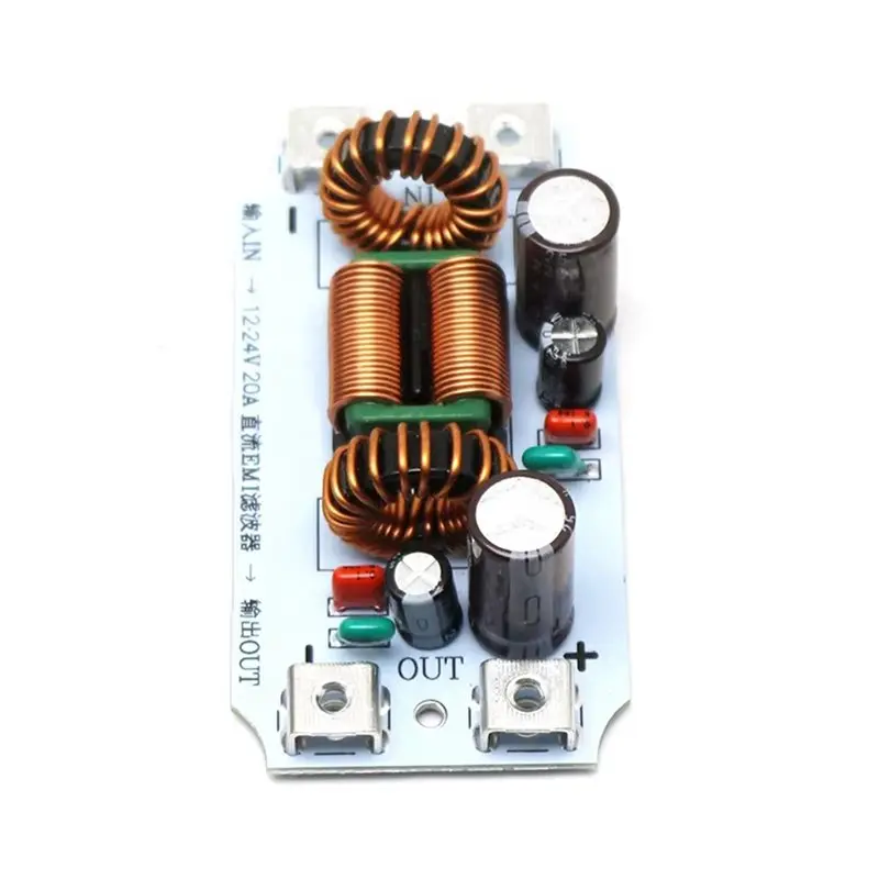 A42Z-20A 자동차 오디오 전원 필터 DC LC EMI 필터 EMC 정화 전원 공급 장치 증폭기 음악 고주파 잡음 필터링