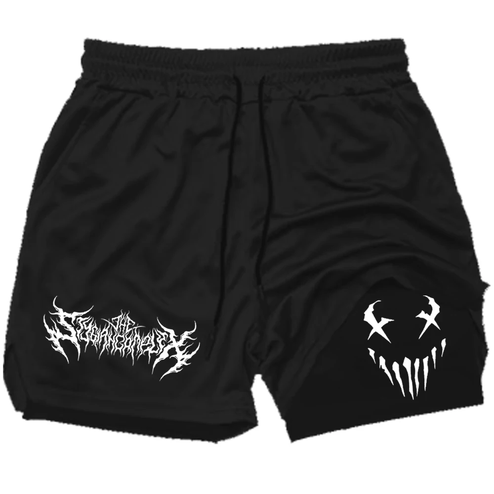 Fury Men Running Shorts 2 In 1 Double-Deck Sport Shorts Sportswear Gym Fitness Short Pant Training Jogging Bottom Men's Clothing