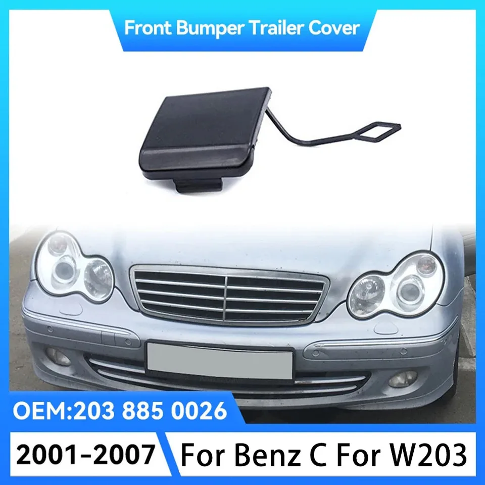 LT Easiyl Crochet De Remorquage Voiture Blanc - Compatible Mercedes Classe A B C S, Pièce OEM A2206280135, Facile à Installer