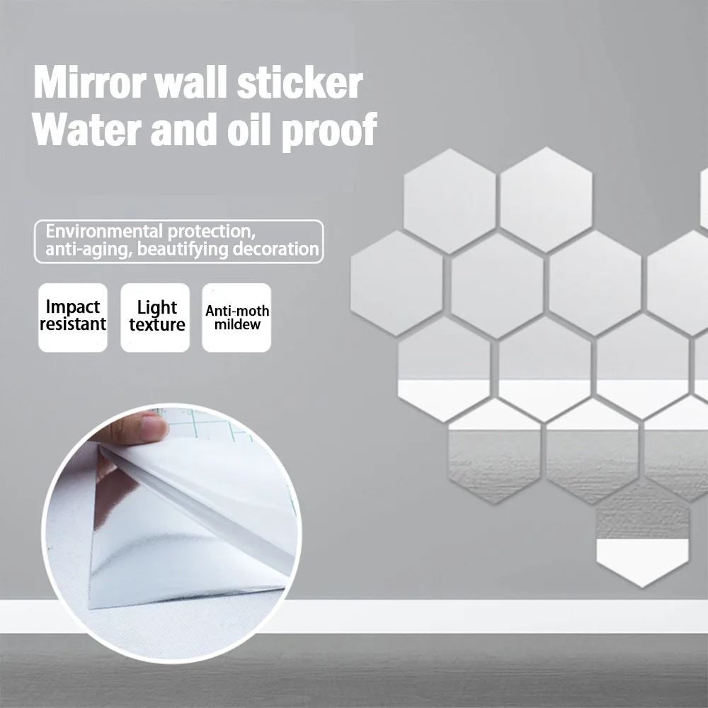 Description Picture 5 of item0.5/1/2m Full Body Mirrors Wall Adhesive Mirrors Self Adhesive Wall Stickers Mirror DIY Soft Mirror For Home Bathroom Decoration