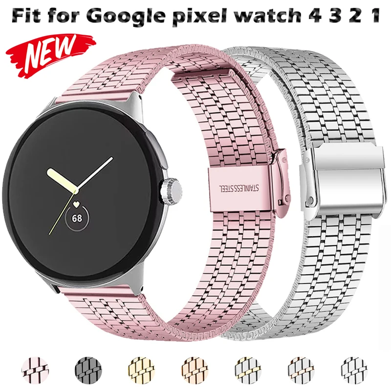 Enhanced Stainless Steel Metal Strap - Elegant Bracelet Loop Band